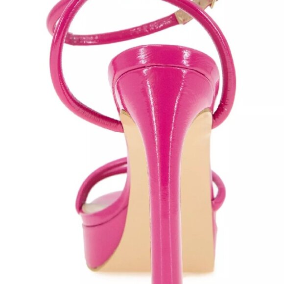 BCBGeneration Women's Kendi Ankle Strap Platform Sandals - PINK - Picture 7 of 7